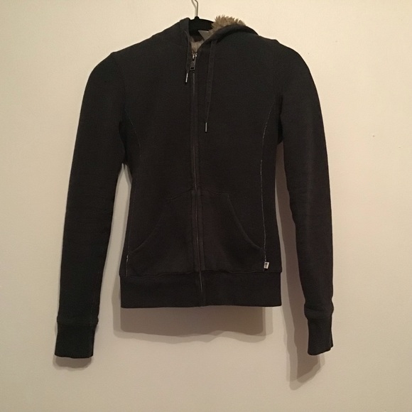 Aritzia TNA Faux Fur Lined Pacific Hoodie - Picture 2 of 4